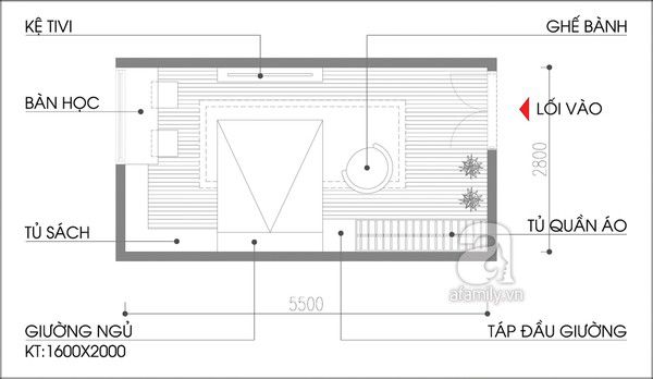 Bản thiết kế mặt bằng tư vấn.