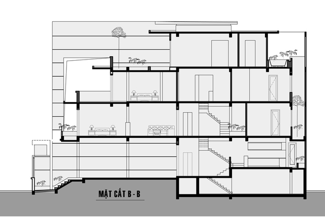 Bản thiết kế chi tiết mặt bằng từng tầng của ngôi nhà.1