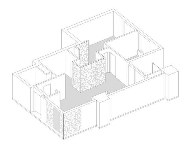 Bản thiết kế và bố trí nội thất cho căn hộ.1