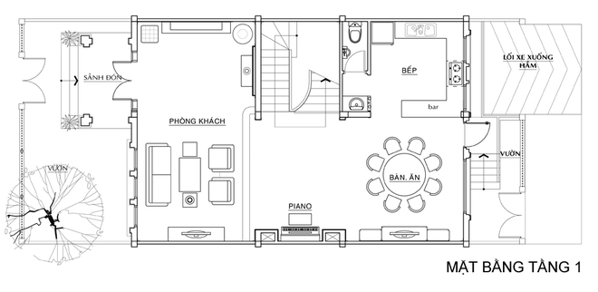 Bản thiết kế và bài trí nội thất của căn nhà.1