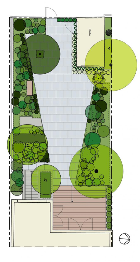 Bản thiết kế cải tạo khu vườn của KTS.