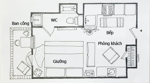 1 chiếc ghế dựa lớn làm nơi thư giãn.