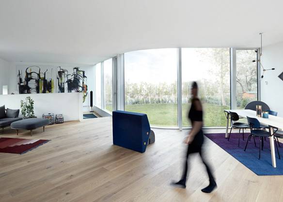 Không gian bên trong ngôi nhà được tối đa hoá sử dụng khi được thiết kế không có hành lang