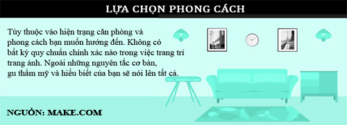 Chọn các phong cách sắp xếp tranh phù hợp