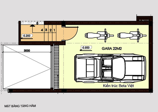 biệt thự 3 tầng