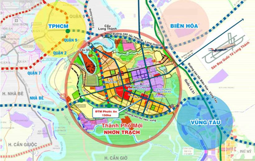 Điều chỉnh quy hoạch đô thị mới Nhơn Trạch