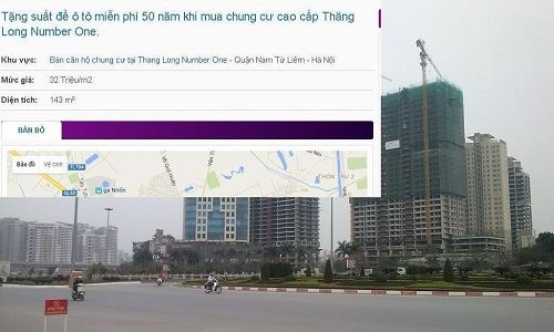 Nội dung giới thiệu căn hộ chung cư trên một website