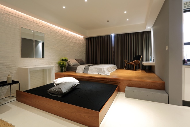 Giường ngủ thông minh với thiết kế xếp gọn tạo thêm không gian nghỉ ngơi ​ khi nhà có khách