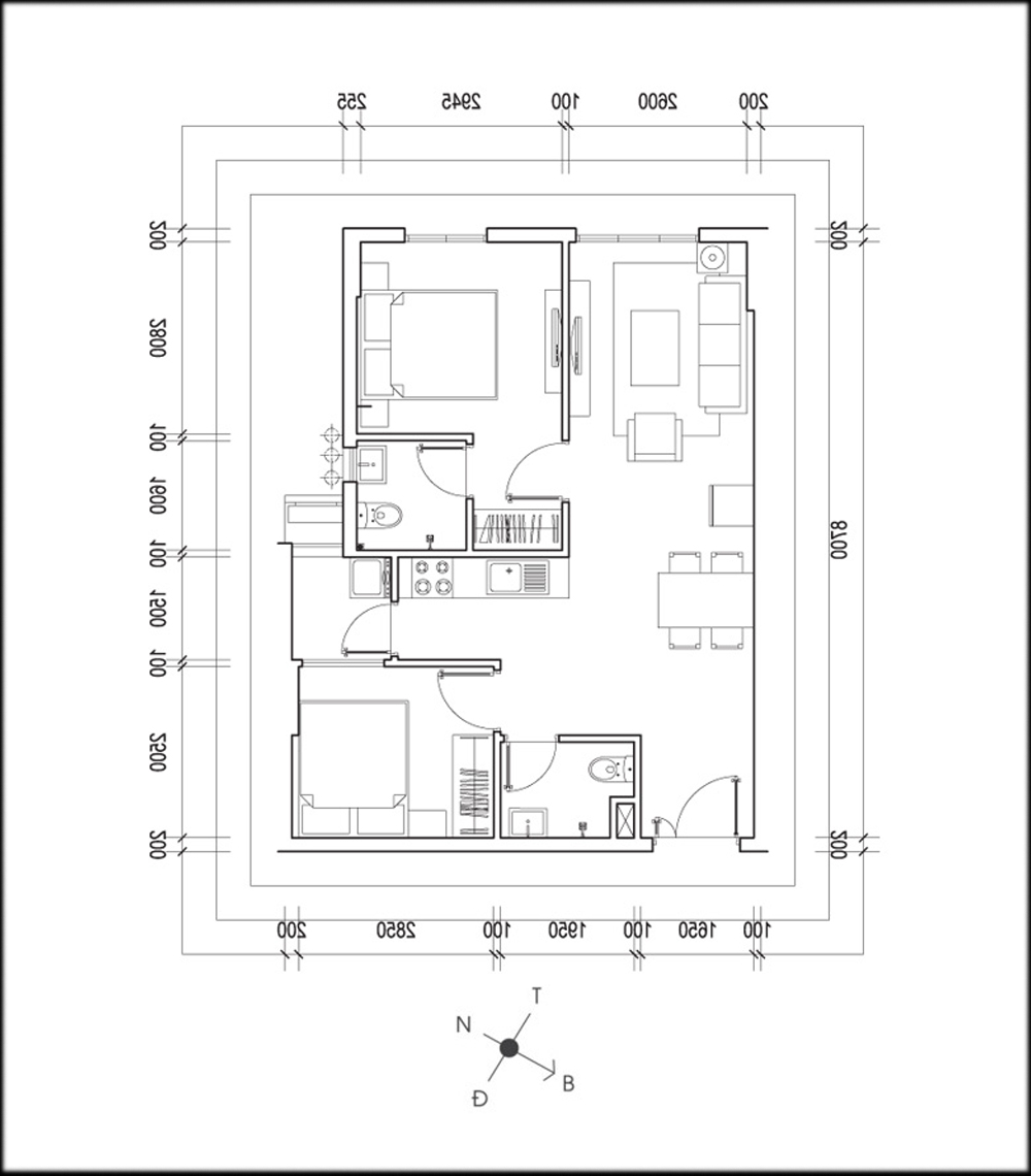 Mặt bằng hiện trạng căn nhà