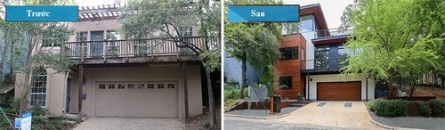 Hình ảnh ngôi nhà trước và sau khi cải tạo