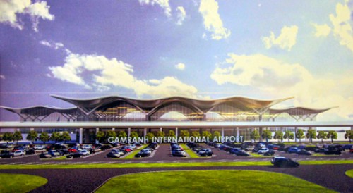 Phối cảnh tổng thể Cảng hàng không quốc tế Cam Ranh.