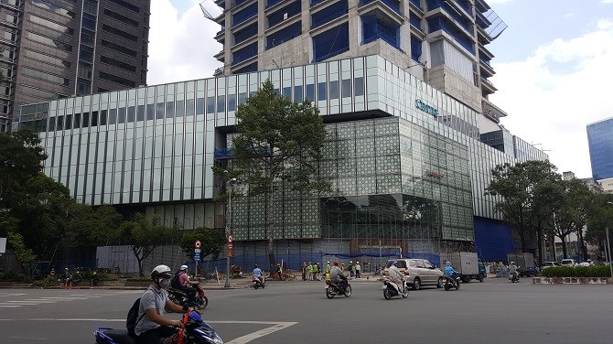 Toàn cảnh dự án trung tâm thương mại Saigon Centre  ​nằm ở 3 mặt tiền đường ngay trung tâm quận 1