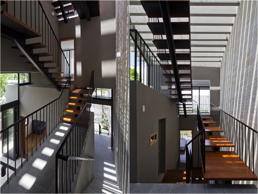 Thiết kế cầu thang mang lại sự thông gió và ánh sáng cho ngôi nhà​