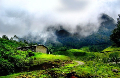 Nhiều căn hộ tại làng Munnar ở bang Kerala (Ấn Độ) "bị" cô lập giữa thiên nhiên như thế này