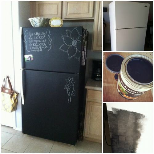 Cánh tủ lạnh trở thành chiếc bảng đen ghi chép lời nhắn cho cả nhà