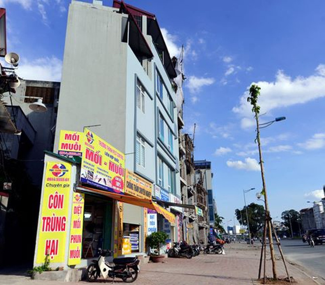 Tính đến năm 2015, Hà Nội có tới 620 nhà siêu mỏng, siêu méo