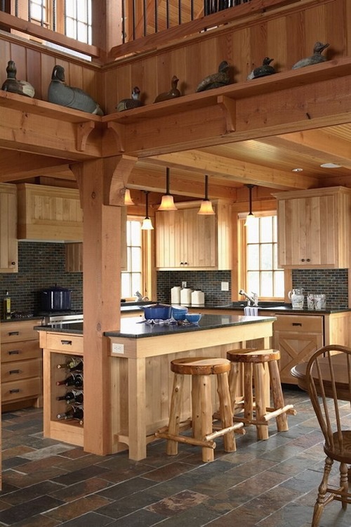nội thất gỗ trong bếp