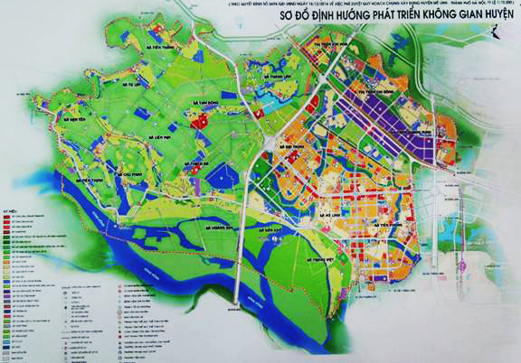 quy hoạch huyện Mê Linh Hà Nội