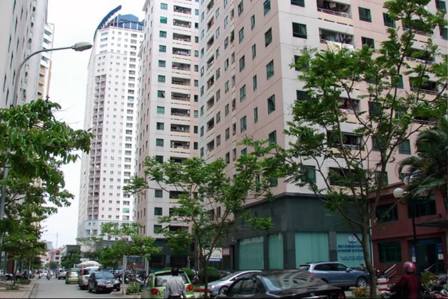 khung giá chung cư tại Hà Nội