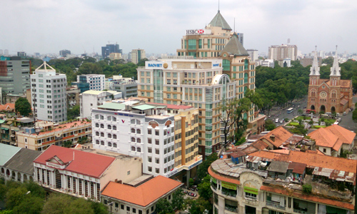giá thuê mặt bằng bán lẻ tại trung tâm Sài Gòn