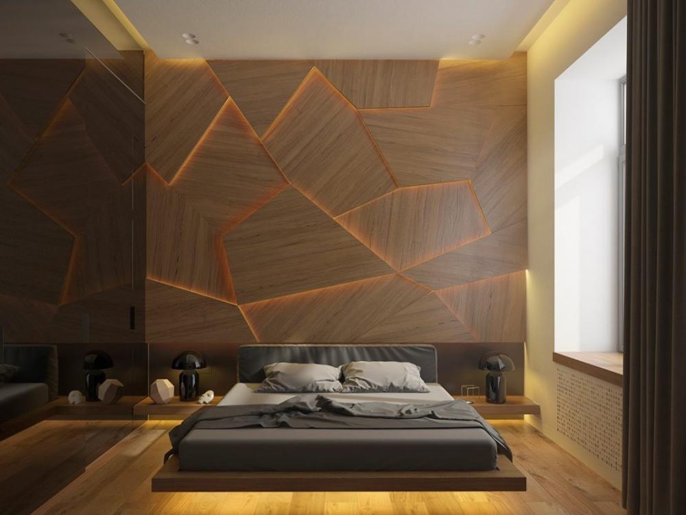 Phòng ngủ chất liệu gỗ