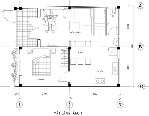 thiết kế nhà 2 tầng