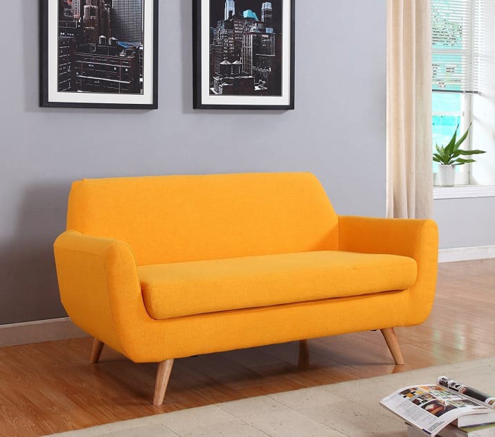 sofa đẹp màu vàng