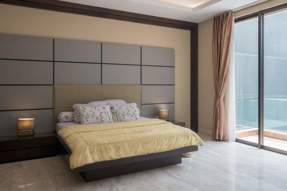 Không gian ngủ nghỉ được thiết kế và bài trí đơn giản. 