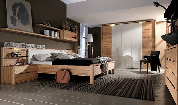 phòng ngủ sử dụng nội thất gỗ