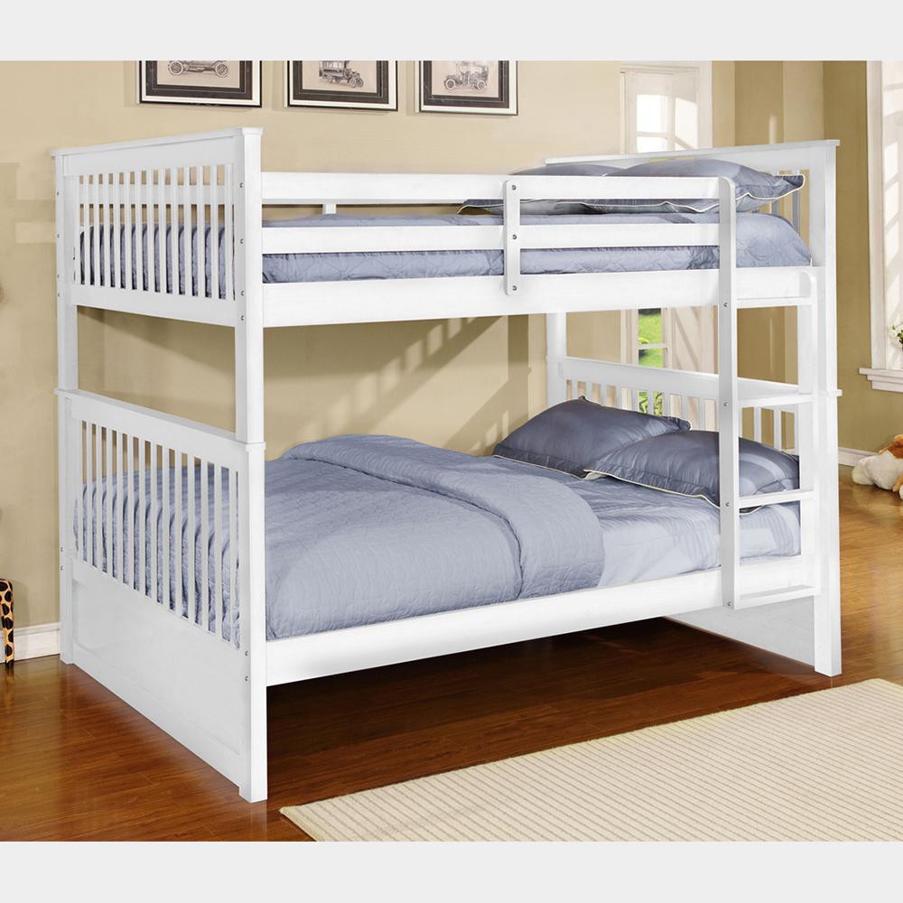 Giường tầng đơn giản, gọn đẹp dành cho hai bé.