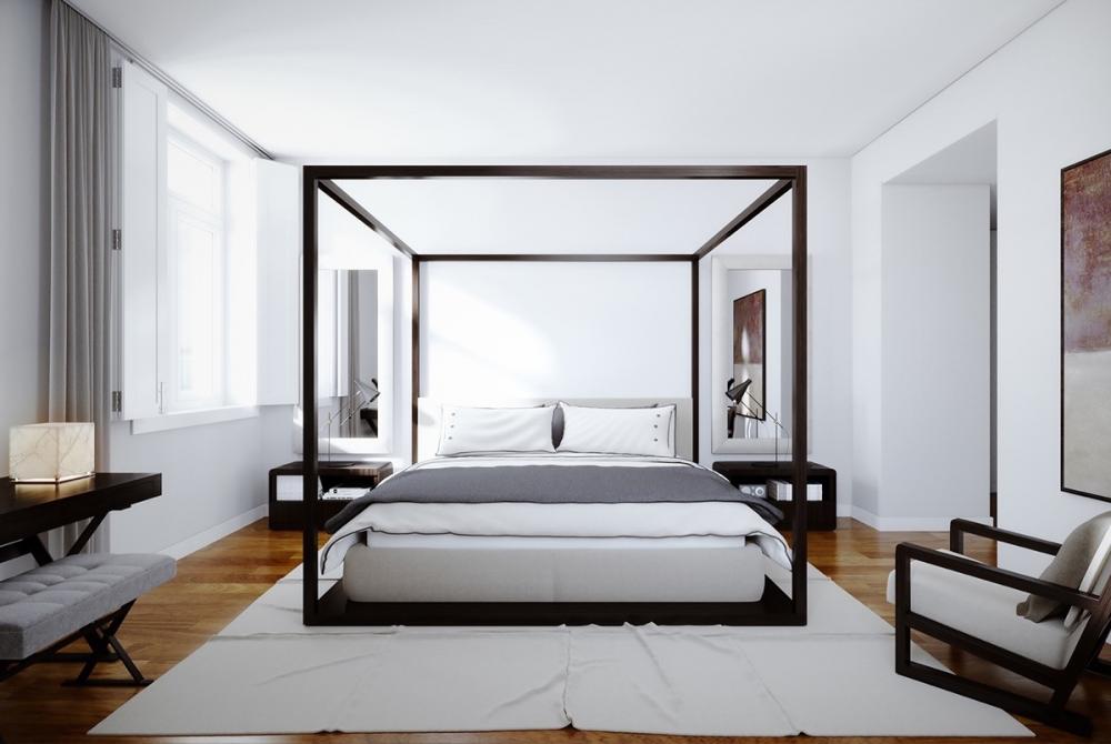 Phòng ngủ màu trắng quyến rũ hơn với những ý tưởng trang trí này