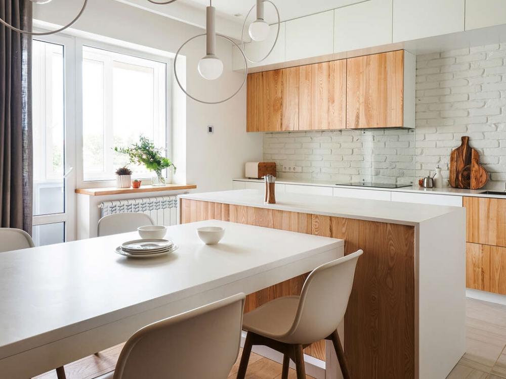 Phòng bếp được thiết kế theo phong cách Bắc Âu