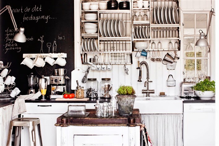 phòng bếp ngôi nhà phong cách Scandinavian