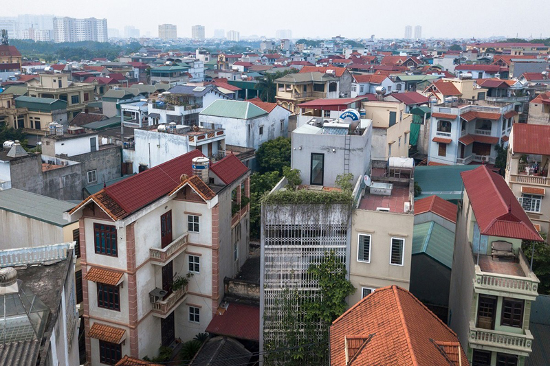 nhà phố 5 tầng độc đáo ở Hà Nội