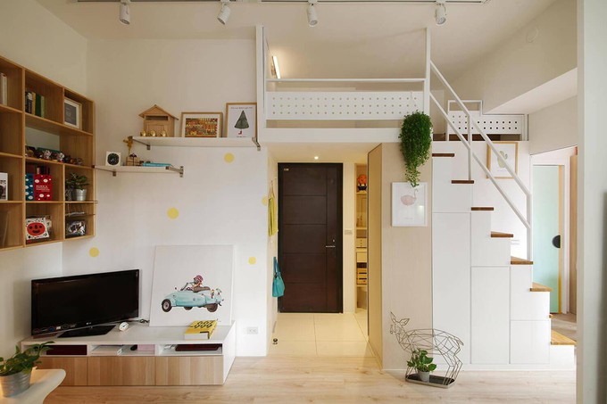 thiết kế căn hộ nhỏ tối giản