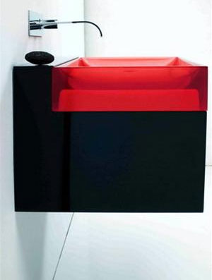 Hệ lavabo treo bằng nhựa trong bộ sưu tập Juke Box