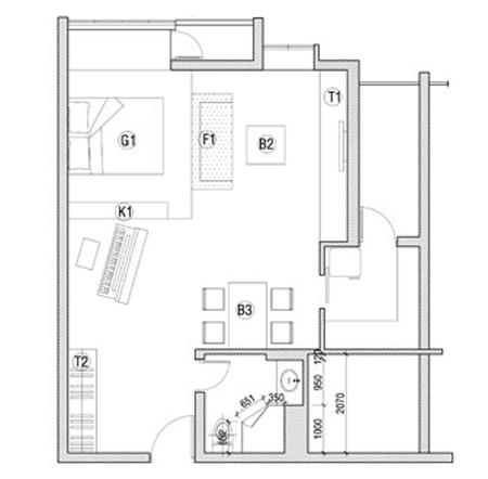 6 Gợi ý cách thiết kế không gian dành cho căn hộ chung cư mang diện tích 56m2