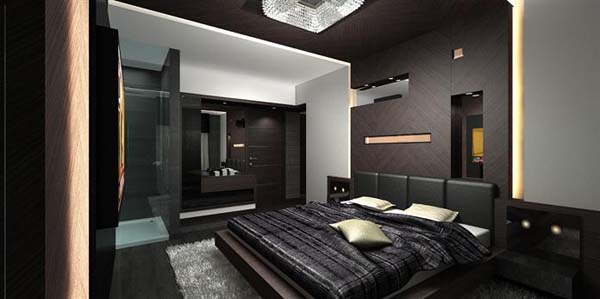 Luxury penthouse design 11 Luxurious Penthouse Apartment with Breathtaking Colour Composition