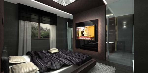 Luxury penthouse design 12 Luxurious Penthouse Apartment with Breathtaking Colour Composition