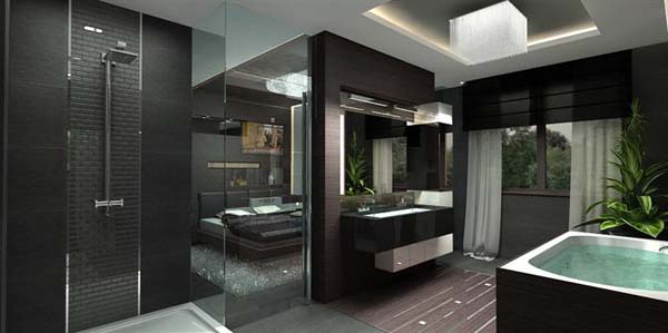 Luxury penthouse design 14 Luxurious Penthouse Apartment with Breathtaking Colour Composition