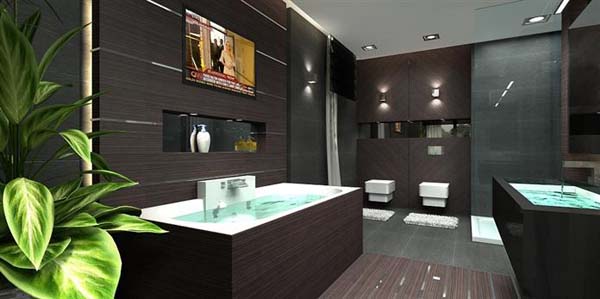Luxury penthouse design 15 Luxurious Penthouse Apartment with Breathtaking Colour Composition