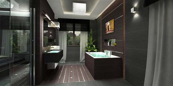 Luxury penthouse design 17 Luxurious Penthouse Apartment with Breathtaking Colour Composition