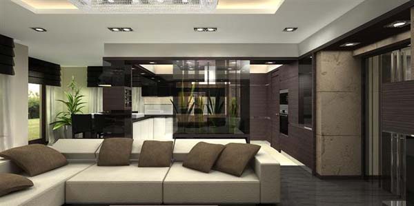 Luxury penthouse design 4 Luxurious Penthouse Apartment with Breathtaking Colour Composition