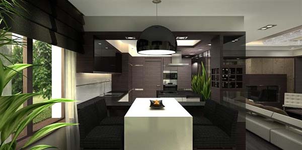 Luxury penthouse design 7 Luxurious Penthouse Apartment with Breathtaking Colour Composition