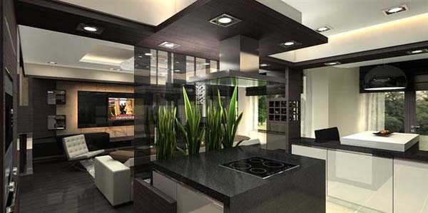 Luxury penthouse design 9 Luxurious Penthouse Apartment with Breathtaking Colour Composition