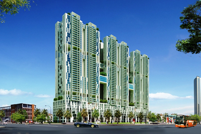 ricon Towers hoàn thành được đưa vào sử dụng, đây sẽ là một điểm nhấn đẹp tại Trung tâm Khu đô thị mới Splendora.