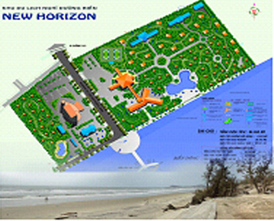 Phối cảnh khu du lịch biển New Horizon