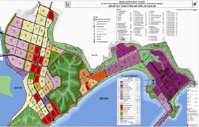 Bản đồ quy hoạch tổng mặt bằng sử dụng đất của dự án