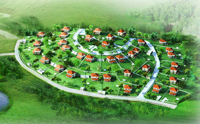 Phối cảnh dự án Green villas 4