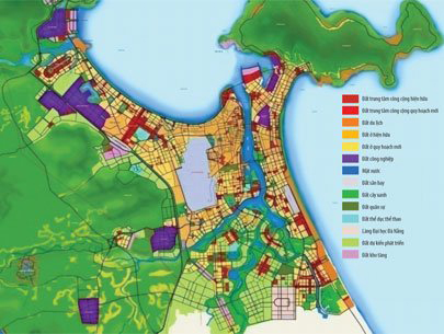 Bản đồ quy hoạch định hướng phát triển Đà Nẵng đến năm 2020